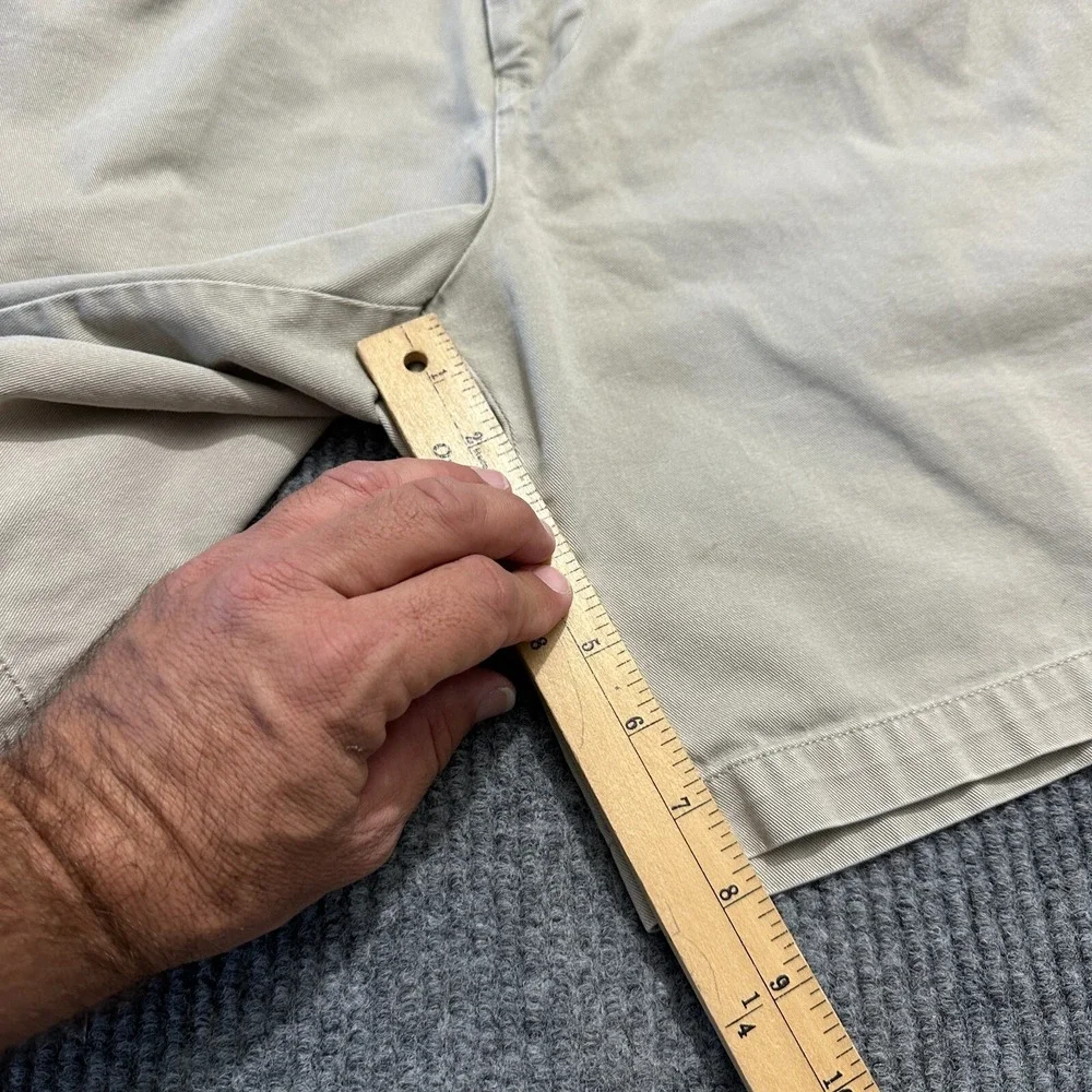 Tommy‎ Hilfiger Golf Shorts Mens Size 36 Beige Cotton Pleated Front High Rise